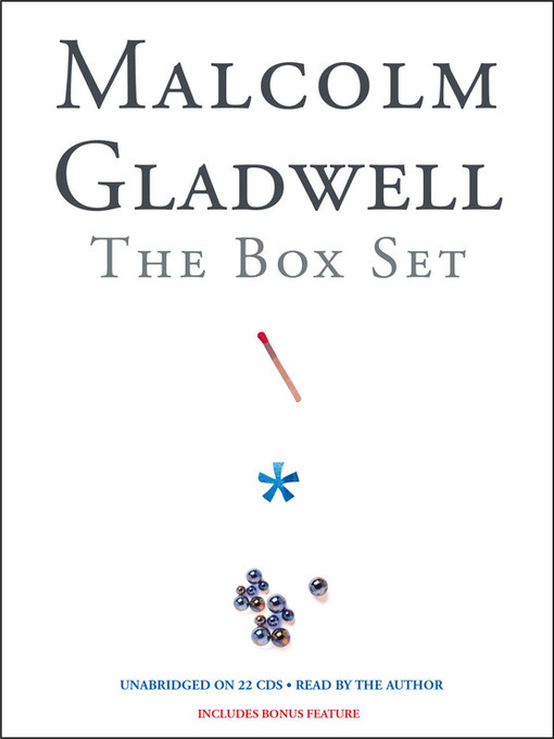 Title details for Malcolm Gladwell Box Set by Malcolm Gladwell - Wait list